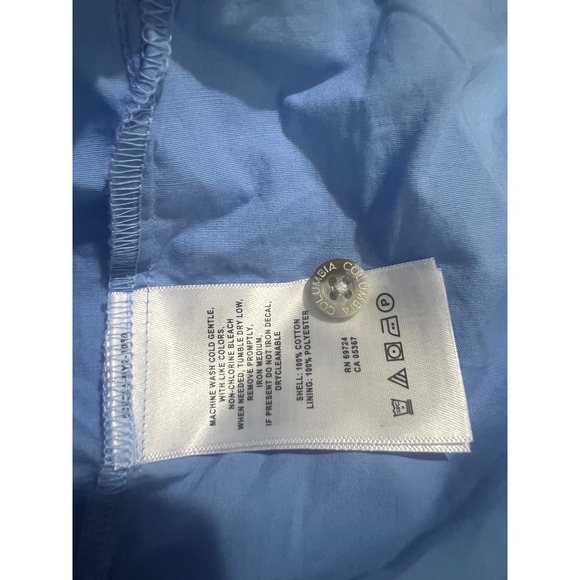 Columbia Men's 3X PFG Sportswear Company Short Sleeve Fishing Camp Shirt Blue - Picture 4 of 6